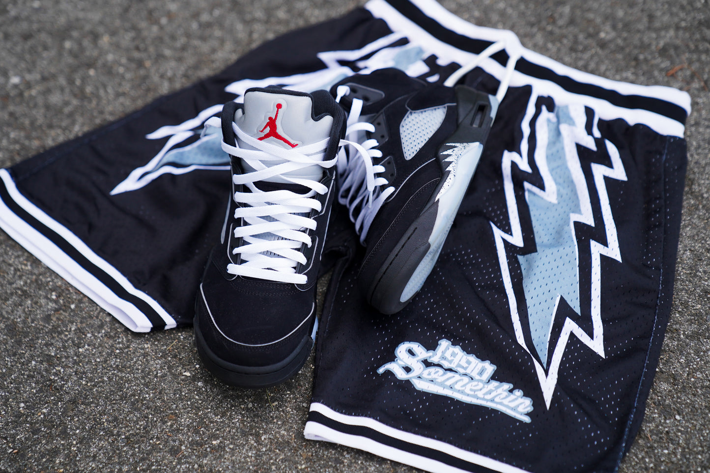90’s Black Lighting Shorts