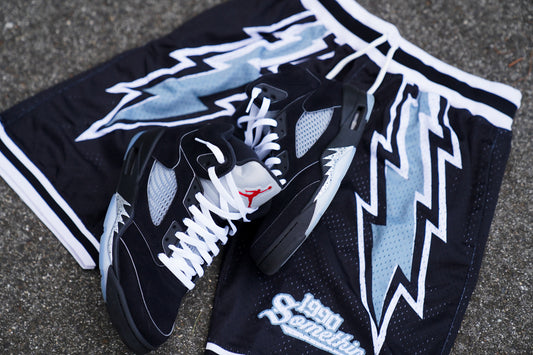 90’s Black Lighting Shorts