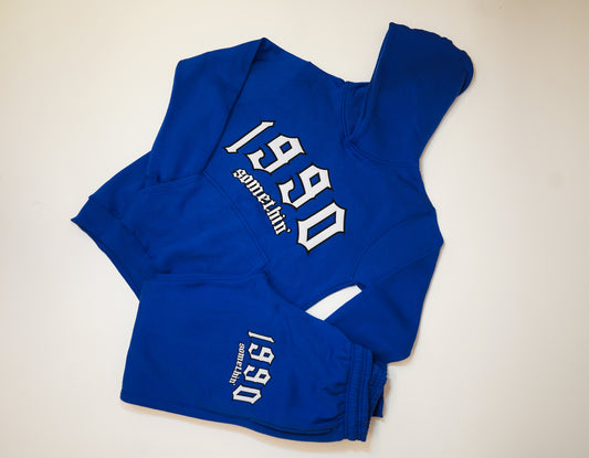 90’s Royal Blue Sweatsuit