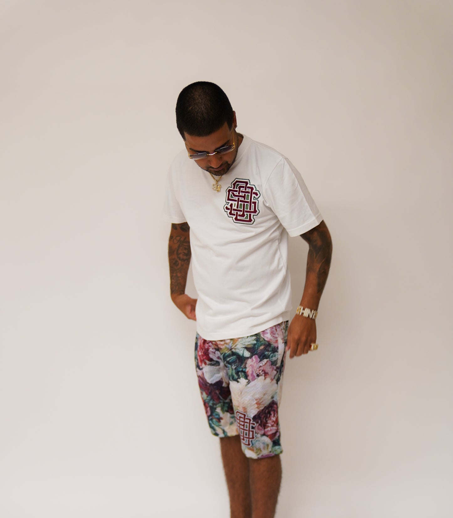 90’s Floral Short Set