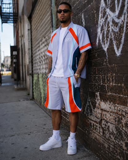 90’s Wind Breaker Short Set