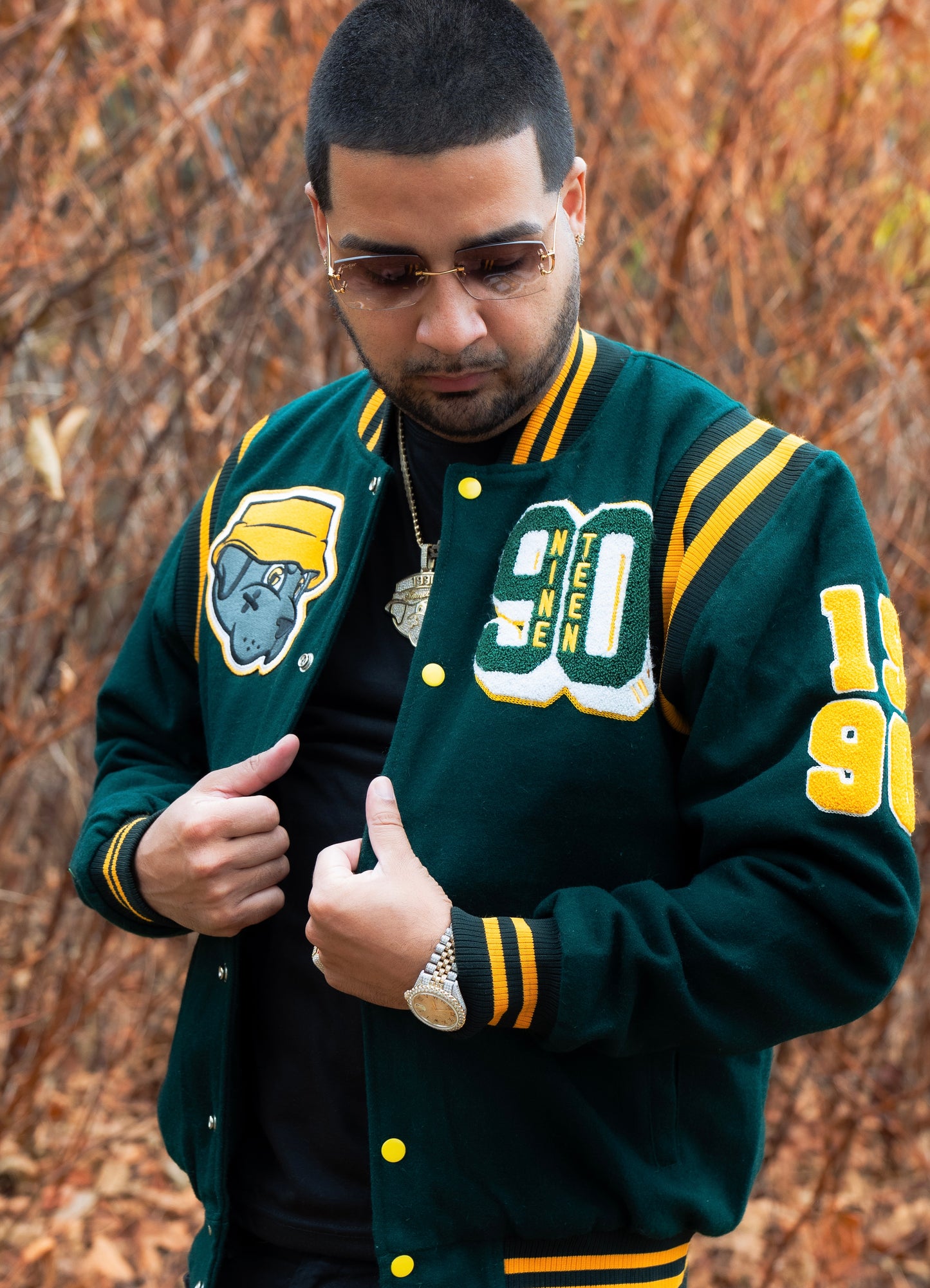 90’s Green Varsity Jacket