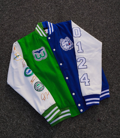 90’s Huskies/Whalers Varsity Jacket