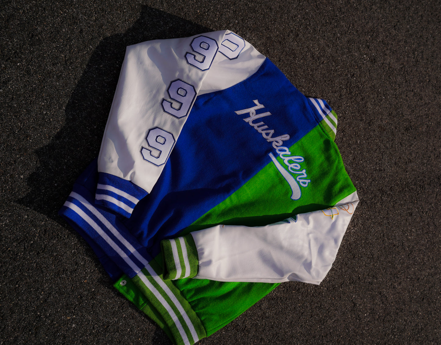 90’s Huskies/Whalers Varsity Jacket