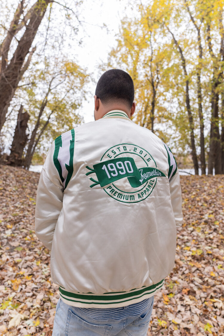 90’s satin bomber jacket