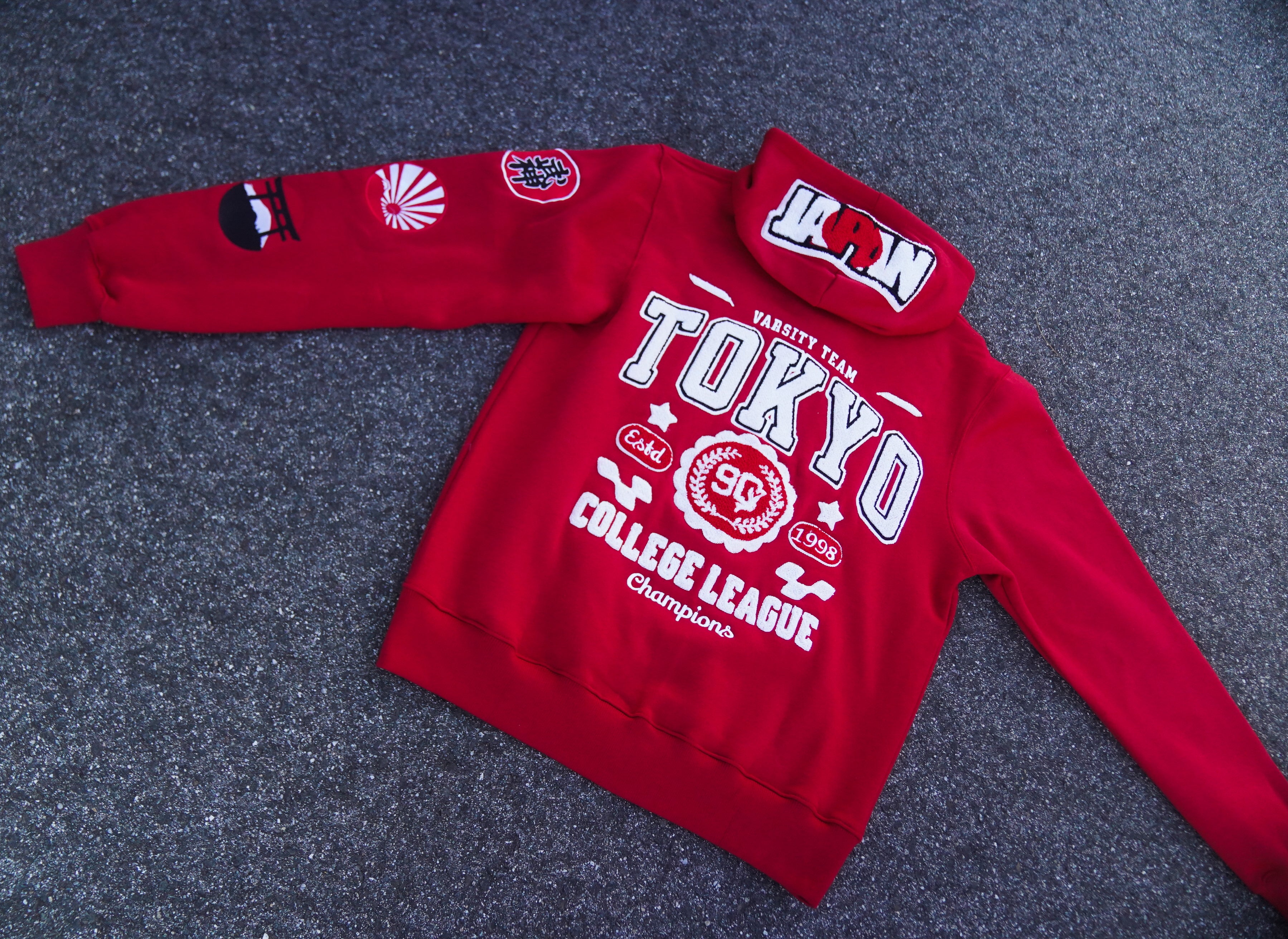90's Red Tokyo Hoodie – 1990 Somethin