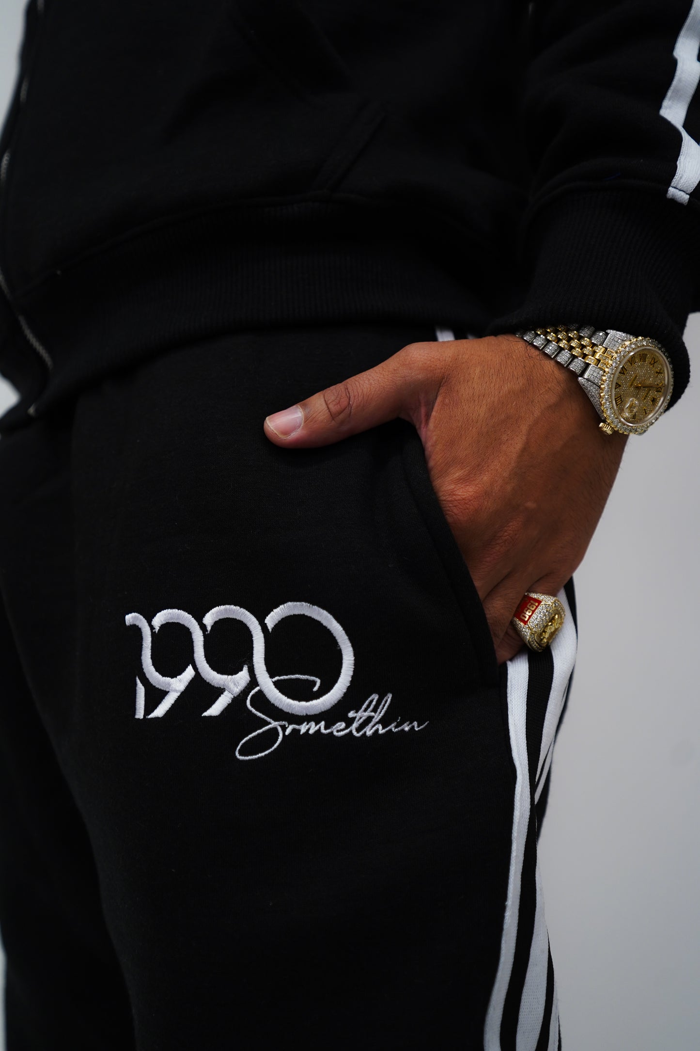 90 black sweatsuit