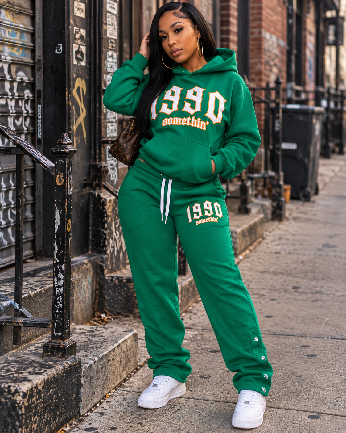 90’s Green Sweatsuit