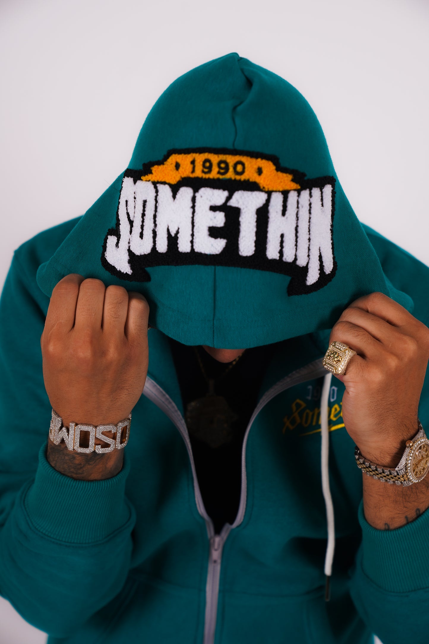 90’s Teal Sweatsuit