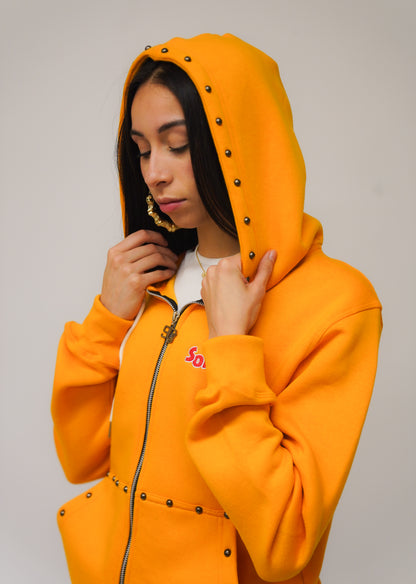 90’s Mustard Yellow Donald Duck Hoodie