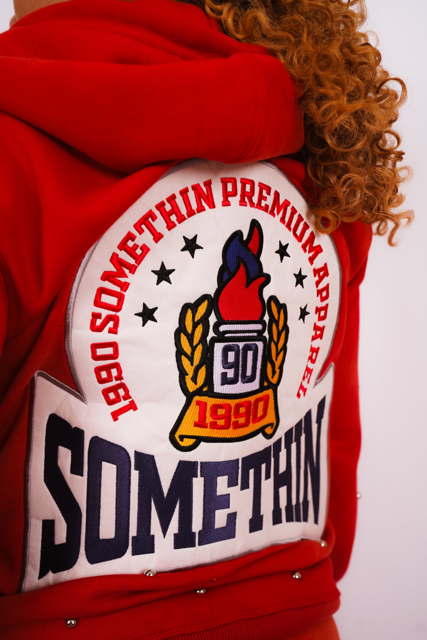 90’s Red Patch Sweatsuit