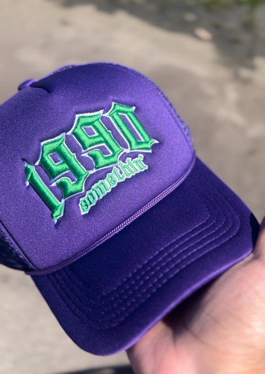 90’s Purple trucker hat